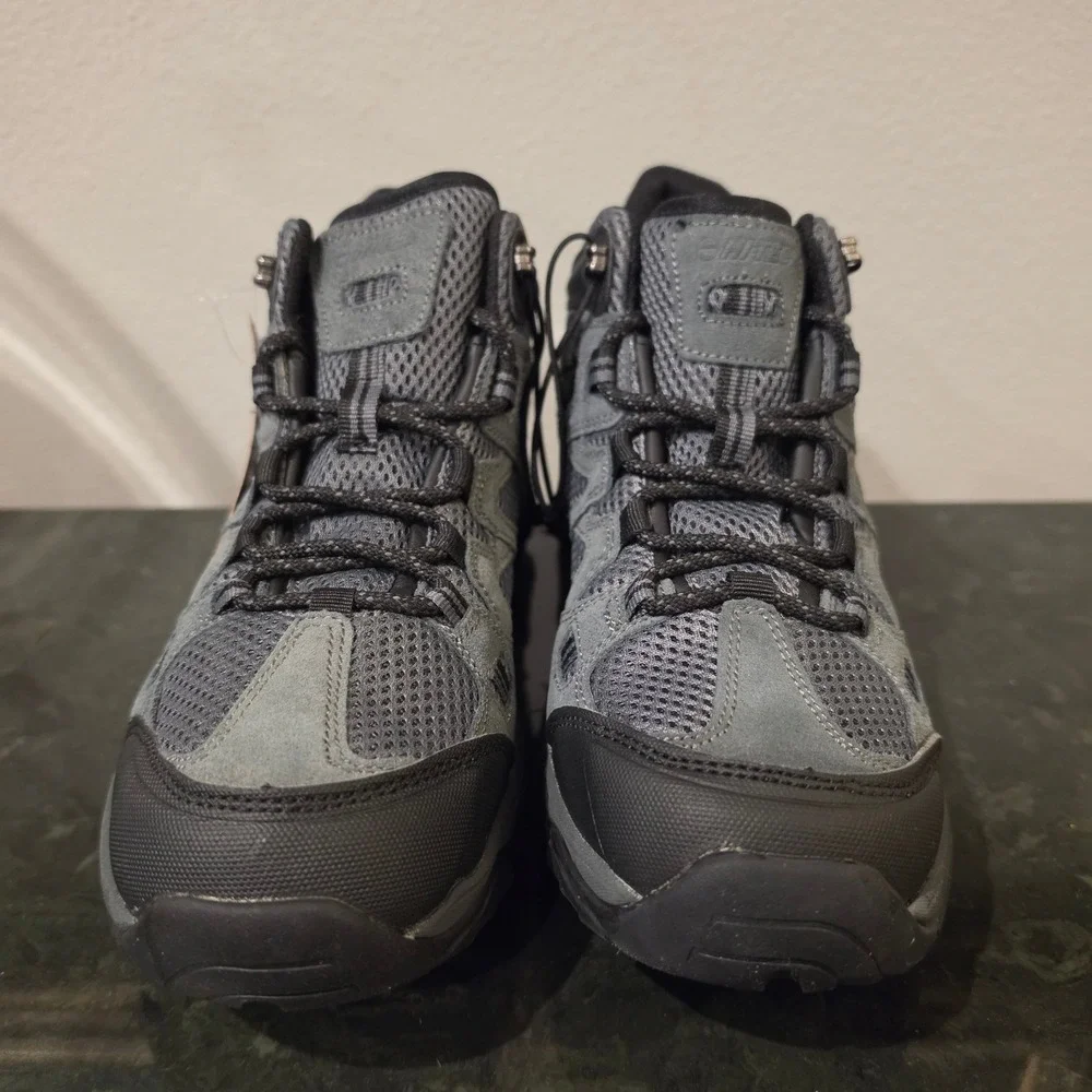 Hi-Tec Men's Ravus Mid WP‎ Hiking Boots Dark Grey Lace Up Waterproof Size 8.5
